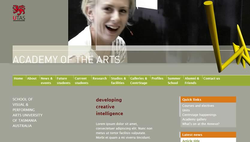 UTAS Academy of the Arts