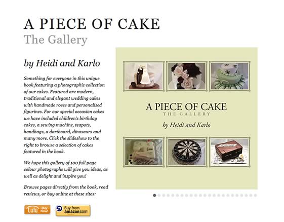 Tablet edition of A Piece of Cake – the book