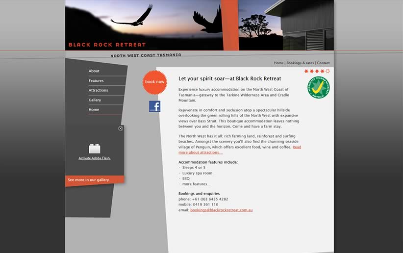 Website for Blackrock Retreat