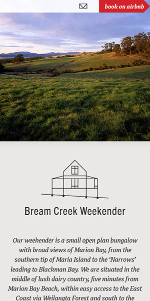 Bream Creek Weekender mobile optimisation