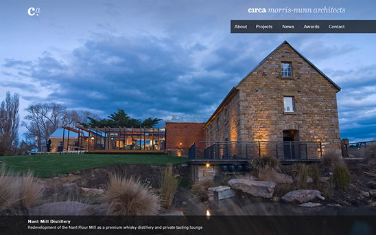 Circa Morris-Nunn Architects full screen website
