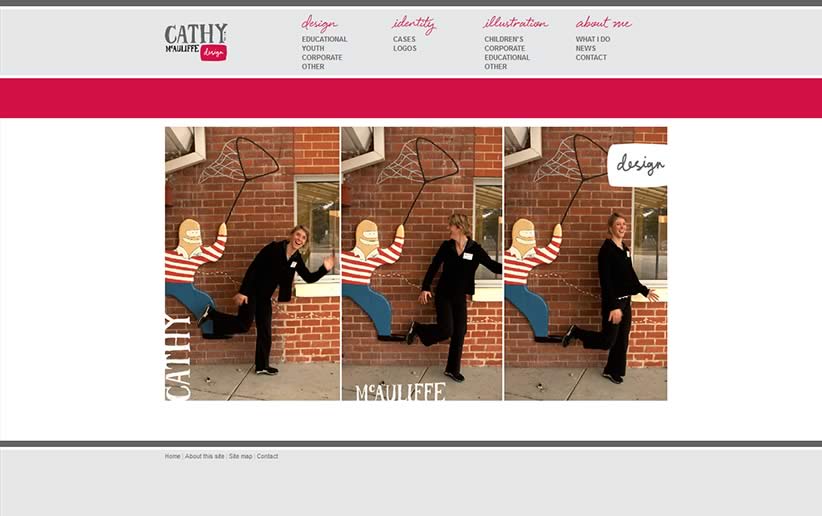 Website buid for Cathy McAuliffe Design