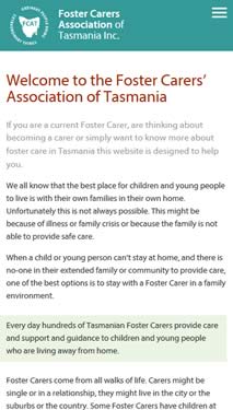 Mobile phone optimisation for Foster Carers Association of Tasmania