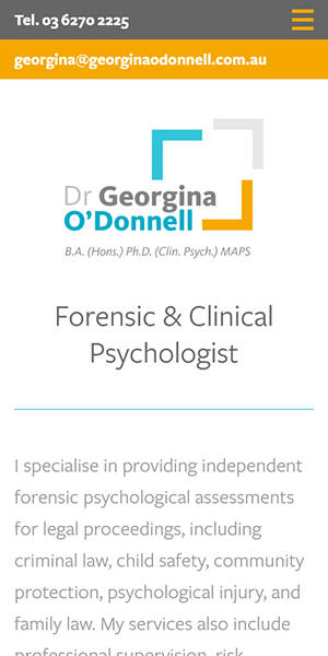 Dr Georgina O’Donnell phone view
