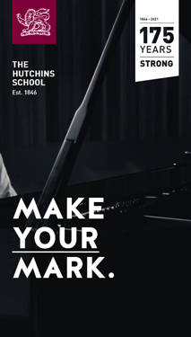 The Hutchins School Make Your Mark Campaign phone view