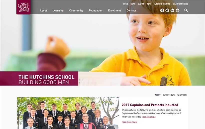 The Hutchins School website