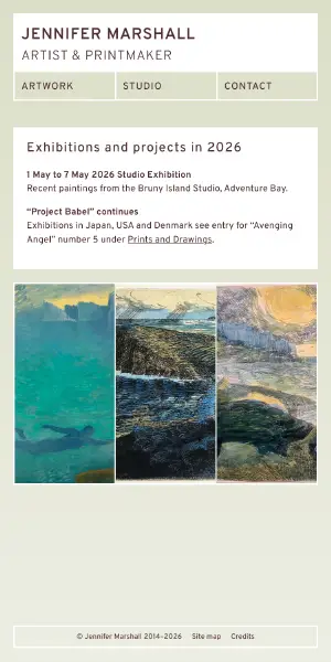 Jennifer Marshall Artist & Printmaker phone view
