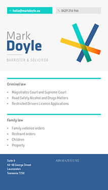 Mark Doyle, Barrister & Solicitor phone view
