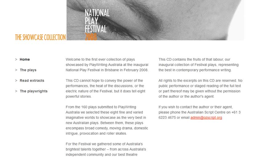 The Showcase Collection – National Play Festival 2008