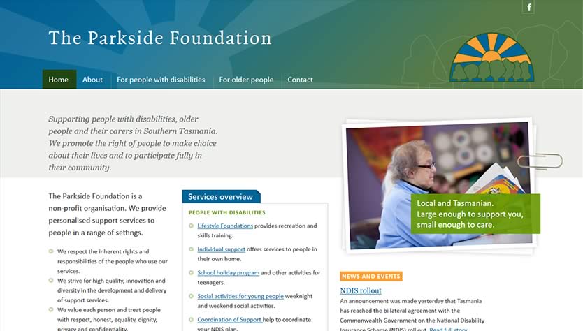 The Parkside Foundation website
