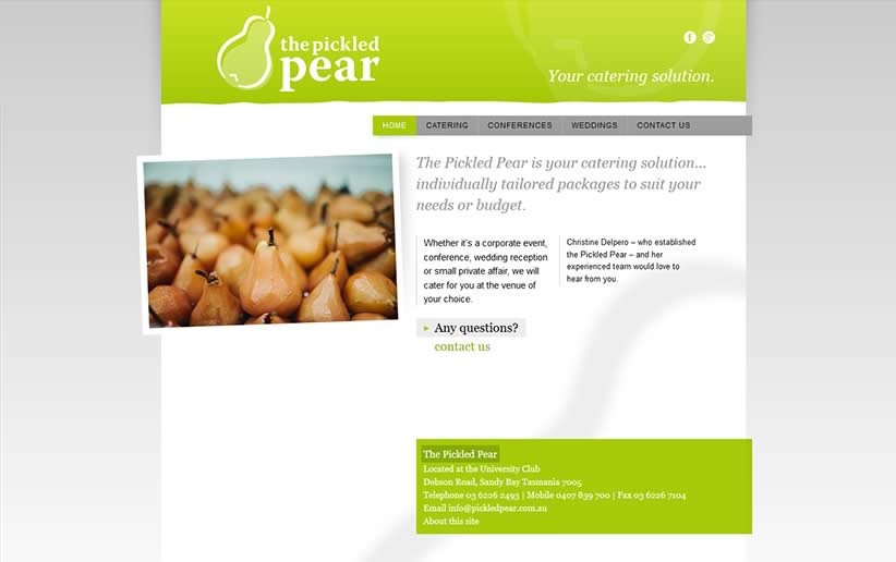 The Pickled Pear website