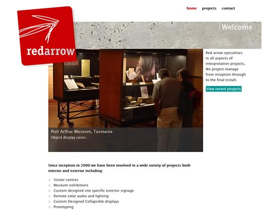 Red Arrow small website