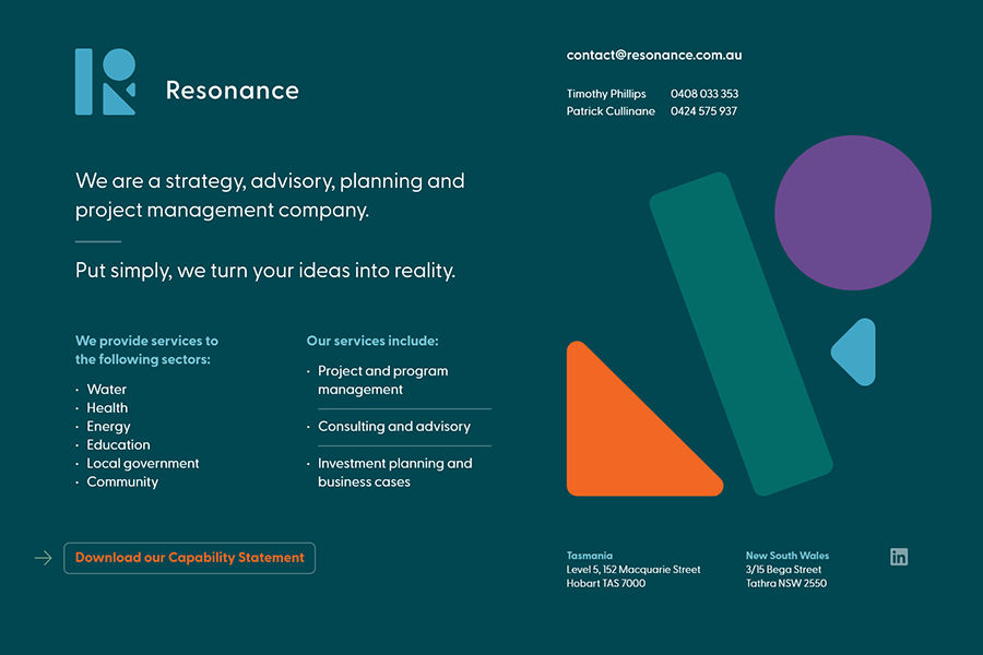 Resonance Consulting desktop view