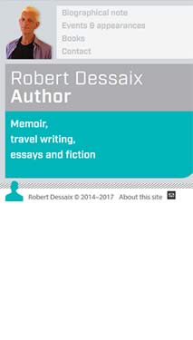 Robert Dessaix, Author mobile optimised site