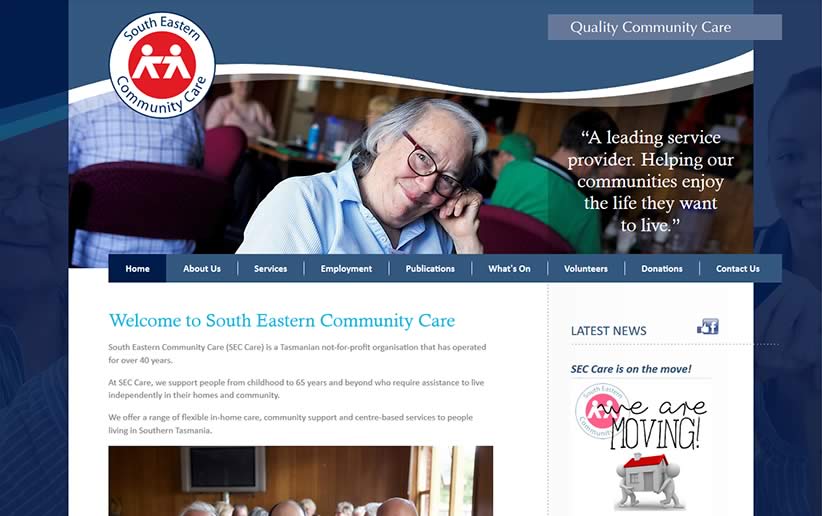 Website build for South Eastern Community Care
