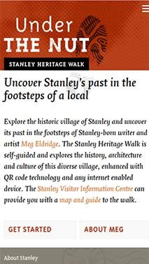 Stanley Heritage Walk mobile optimisation