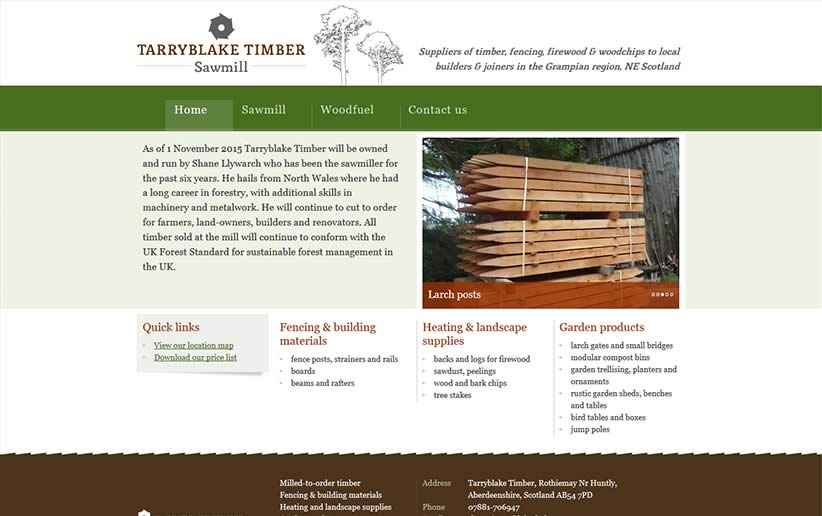 Tarryblake Timber website